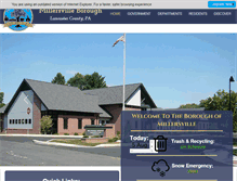 Tablet Screenshot of millersvilleborough.org